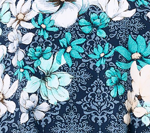 Studio Park x Terri Conn Woven Border Print Top — View 6