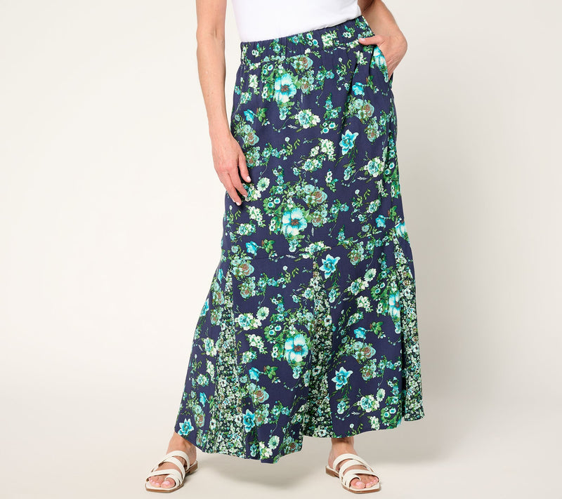 Studio Park x Terri Conn Regular Printed Pull-on Maxi Skirt — Main view
