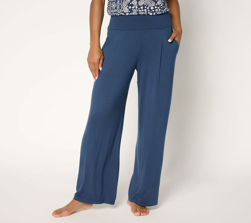 Cuddl Duds Soft Stretch Wide Leg Lounge Pant — View 4