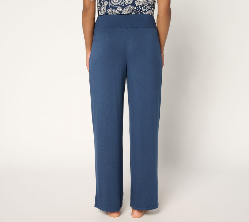 Cuddl Duds Soft Stretch Wide Leg Lounge Pant — View 6