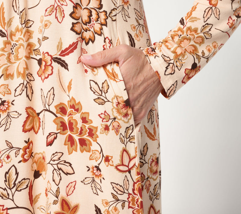 Cuddl Duds Soft Stretch Wrap Over Dress — View 10