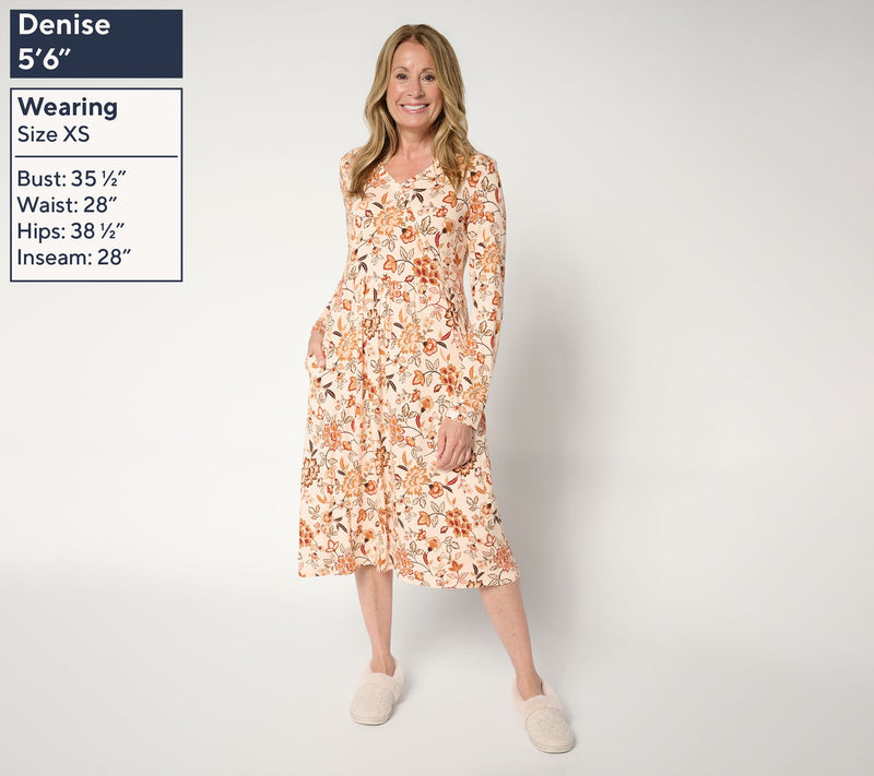 Cuddl Duds Soft Stretch Wrap Over Dress — View 8