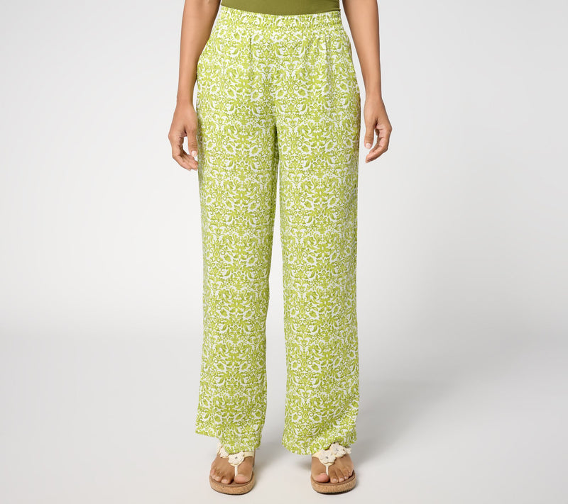 Belle by Kim Gravel Regular Santorini Smocked Waist Pant — View 16