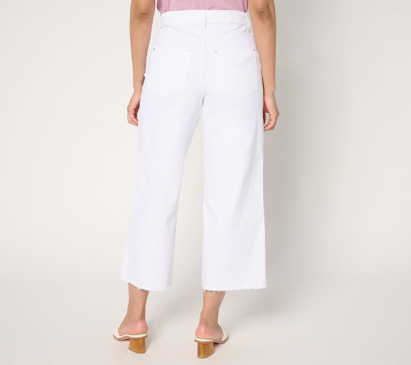 Me by Jennie Garth Regular Dodge White Denim Crop Pant — View 3
