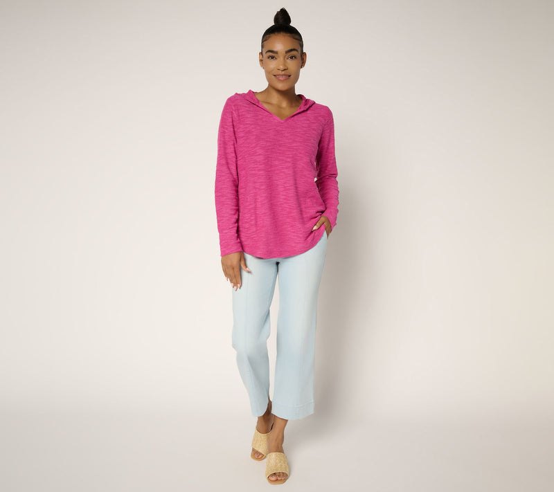 Belle by Kim Gravel Regular TripleLuxe Denim Cropped Traveler Jean — View 9