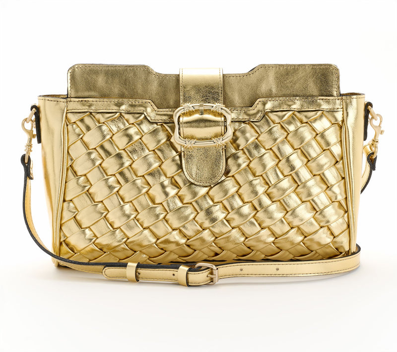 Patricia Nash Woven Leather Vernetta Buckle Tote — View 11