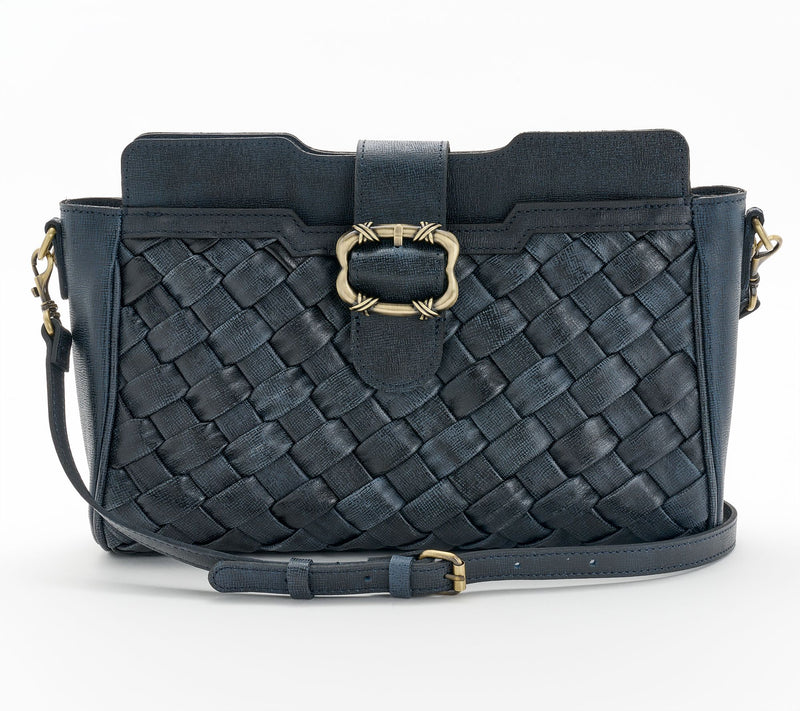 Patricia Nash Woven Leather Vernetta Buckle Tote — View 12