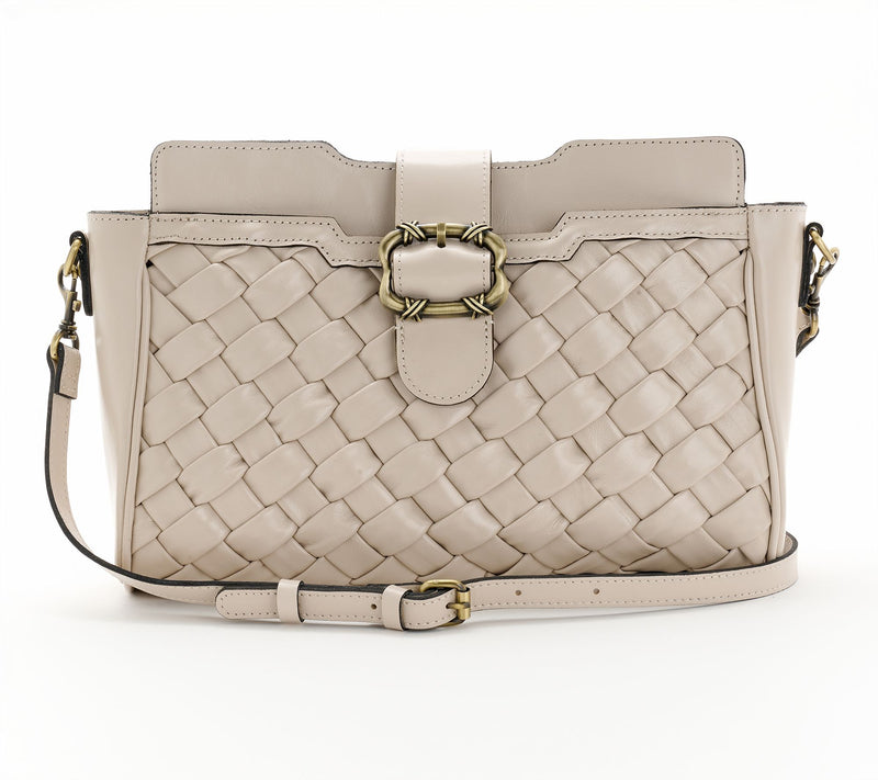 Patricia Nash Woven Leather Vernetta Buckle Tote — View 13