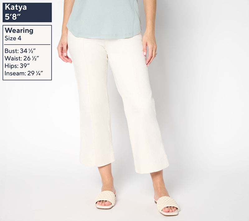 Belle by Kim Gravel Tall TripleLuxe Twill Cropped Traveler Jean — View 7