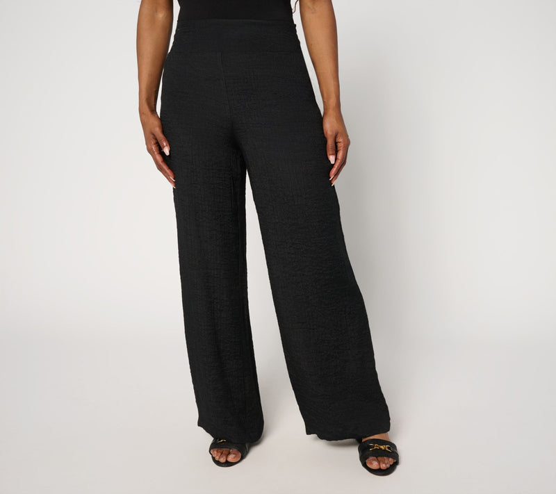 nicole by Nicole Miller Regular Pull-On Sally Pucker Wide Leg Pant — View 13
