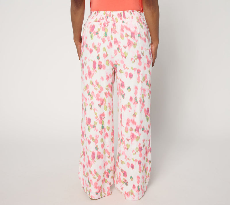 nicole by Nicole Miller Petite Pull-On Sally Pucker Wide Leg Pant — View 12
