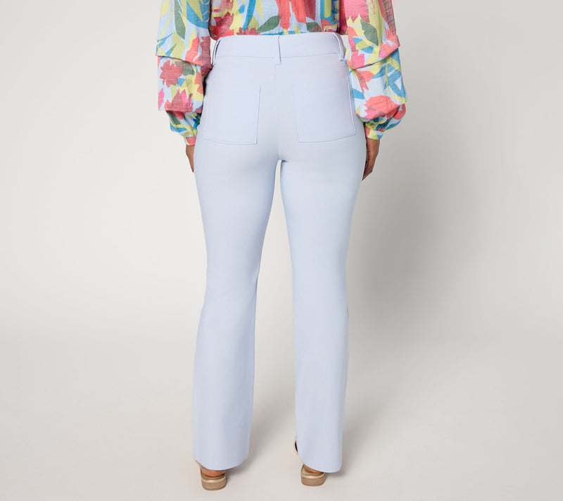 nicole by Nicole Miller Regular Stretch Five Pocket Trouser — View 5