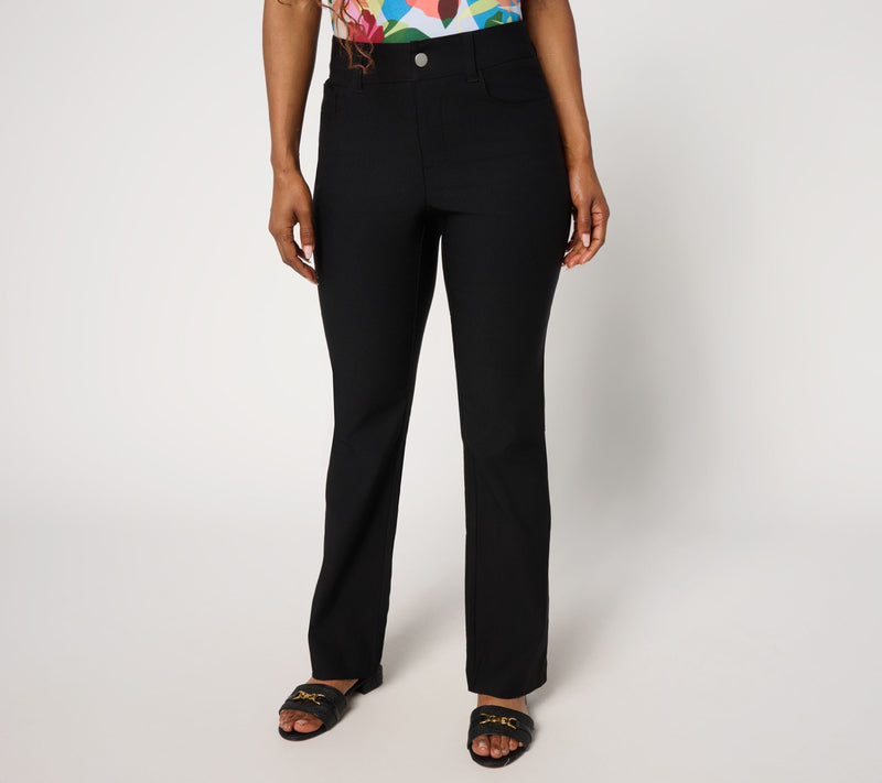 nicole by Nicole Miller Petite Stretch Five Pocket Trouser — View 7