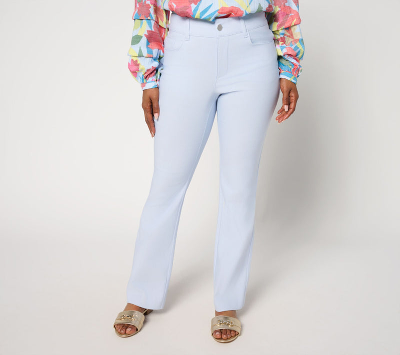 nicole by Nicole Miller Petite Stretch Five Pocket Trouser — View 5
