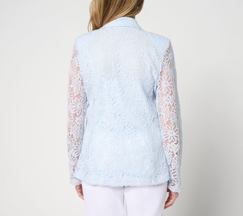 nicole by Nicole Miller Stretch Lace Blazer — View 3