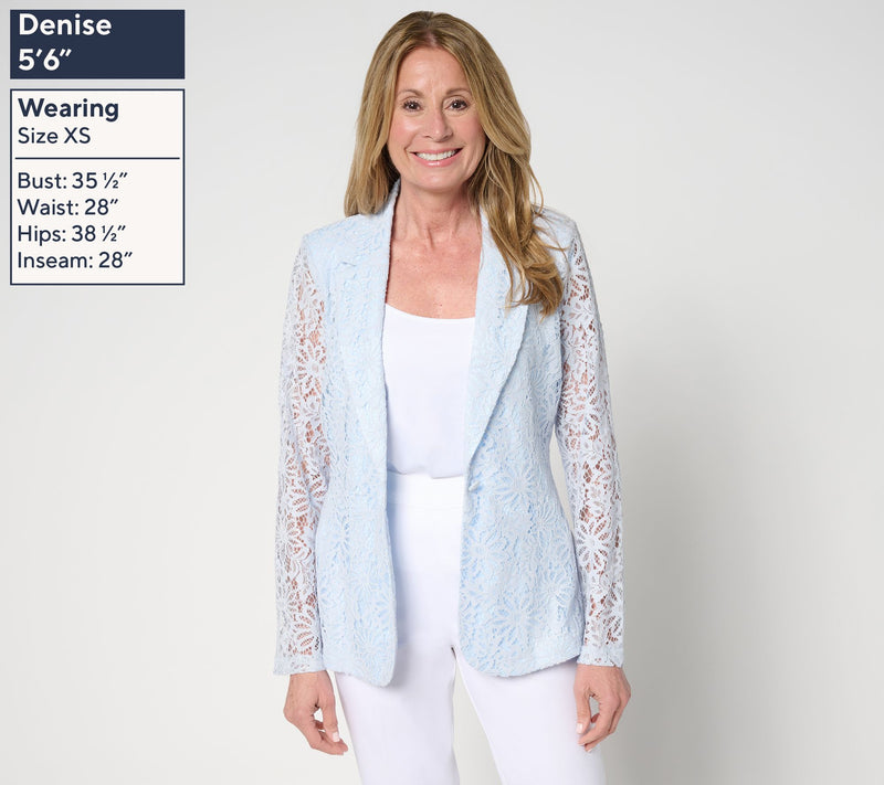 nicole by Nicole Miller Stretch Lace Blazer — View 2