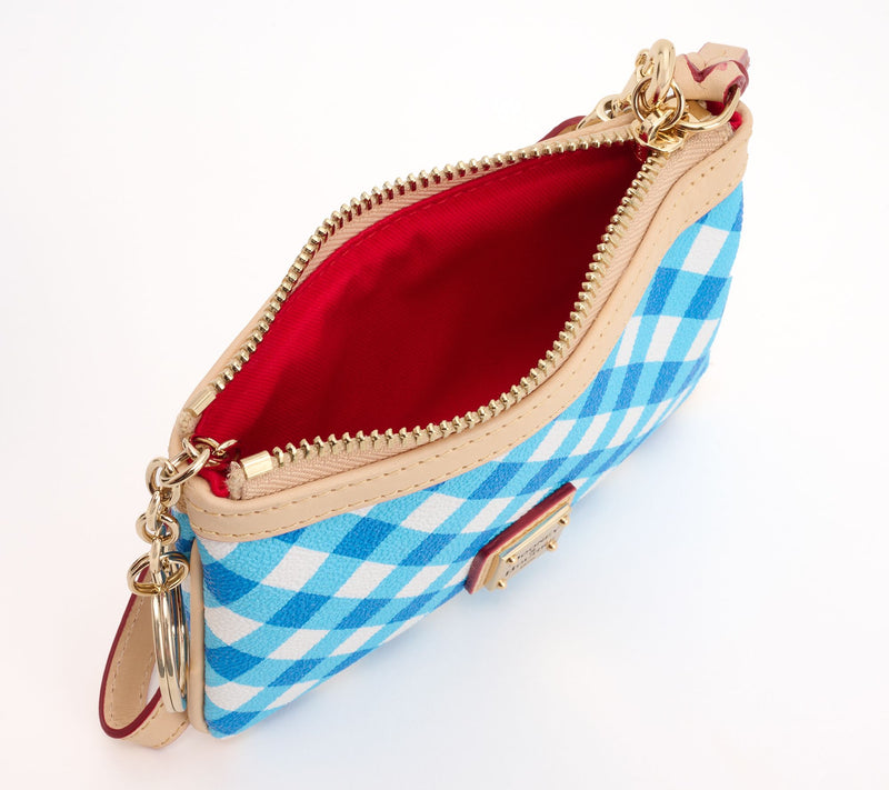 Dooney & Bourke Coated Cotton Gingham Medium Wristlet — View 4