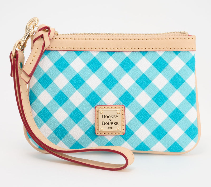 Dooney & Bourke Coated Cotton Gingham Medium Wristlet — View 11