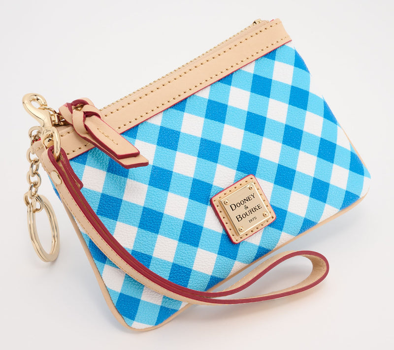 Dooney & Bourke Coated Cotton Gingham Medium Wristlet — View 2