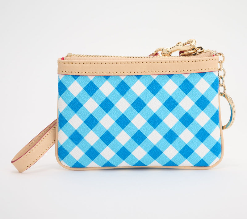 Dooney & Bourke Coated Cotton Gingham Medium Wristlet — View 3