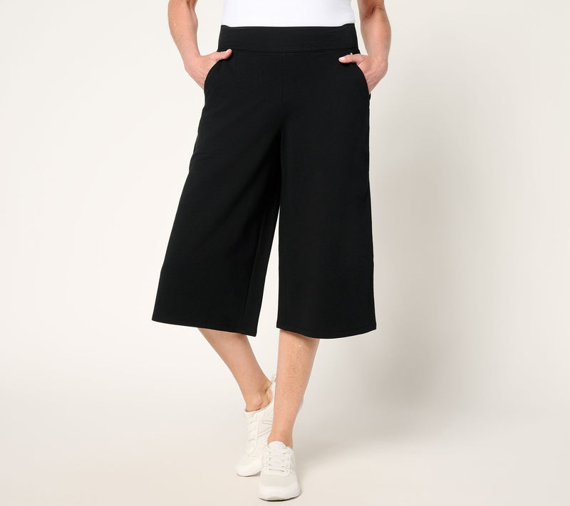 Sport Savvy French Terry Full Leg Printed Gaucho — View 12