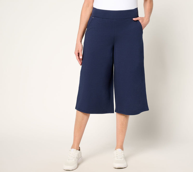 Sport Savvy French Terry Full Leg Printed Gaucho — View 13