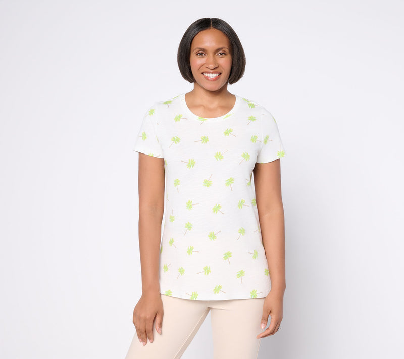 Belle by Kim Gravel Slub Knit Summer Scoop Neck Top — View 16