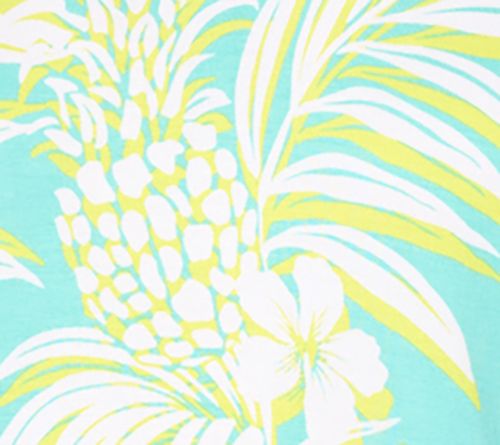 Belle by Kim Gravel Rayon Spandex Pineapple Palm Trim Top — View 7