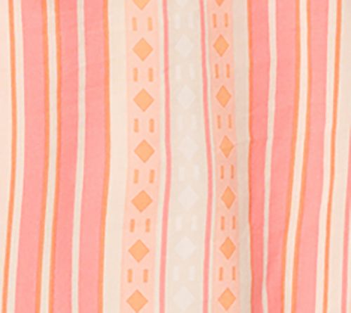 Belle by Kim Gravel Sunkissed Stripe Tassel Blouse — View 6