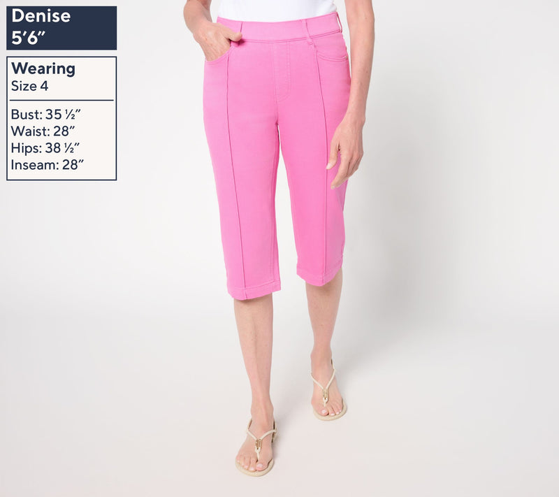 Isaac Mizrahi Live! Regular True Denim Color Pedal Pusher — View 3