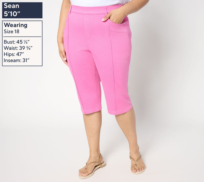 Isaac Mizrahi Live! Tall True Denim Color Pedal Pusher — View 2