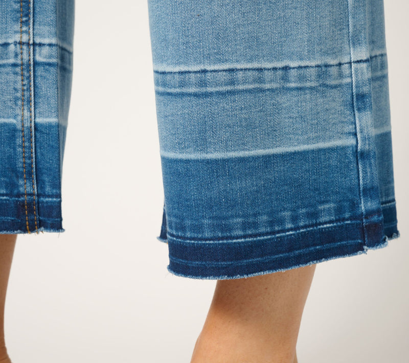 Isaac Mizrahi Live! Petite True Denim Indigo Relaxed Crop Jeans — View 10