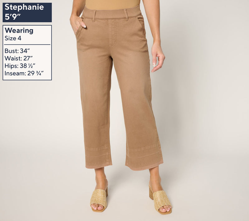 Isaac Mizrahi Live! Regular True Denim Color Relaxed Crop Jeans — View 5