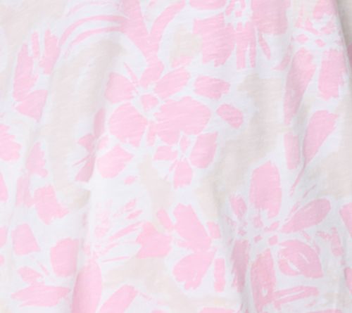 Belle by Kim Gravel TripleLuxe Linen French Floral V-Neck — View 6
