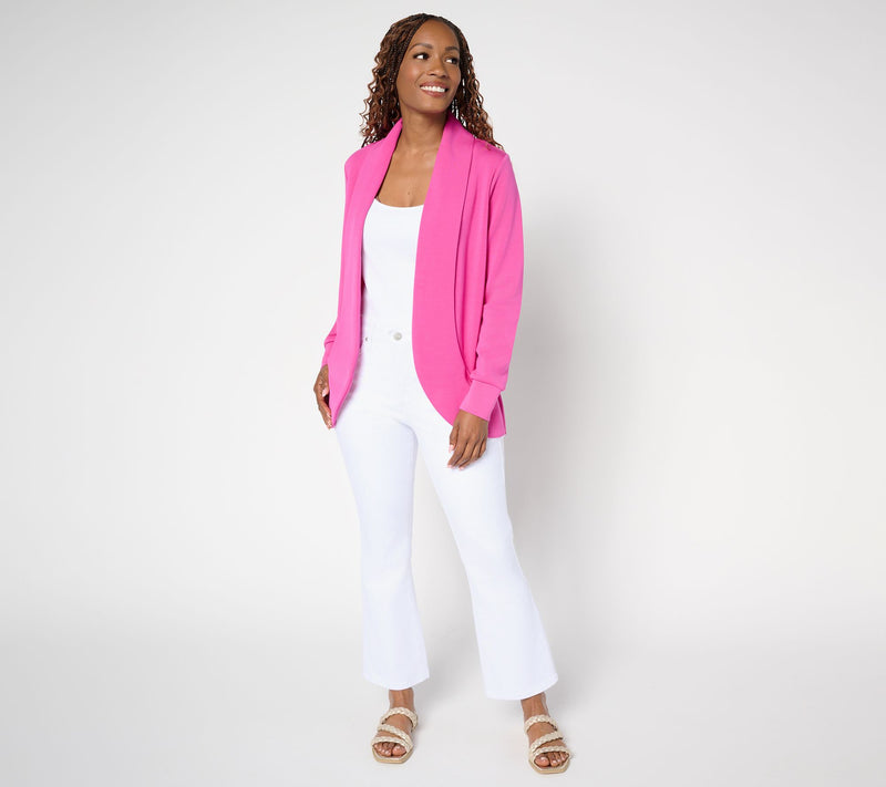 Belle by Kim Gravel ScubaLuxe Cocoon Cardigan — View 5