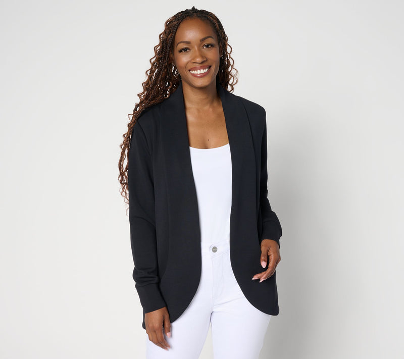 Belle by Kim Gravel ScubaLuxe Cocoon Cardigan — View 12