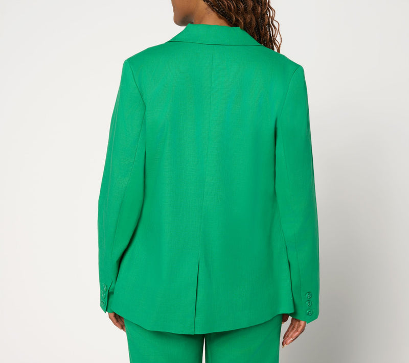 by Stacy London Stretch Cotton Blazer — View 6