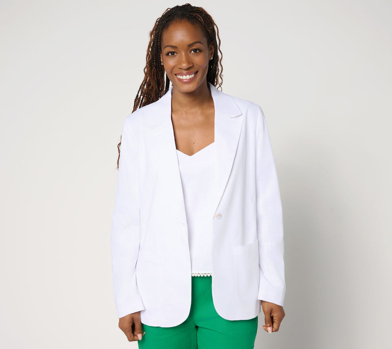 by Stacy London Stretch Cotton Blazer — View 11