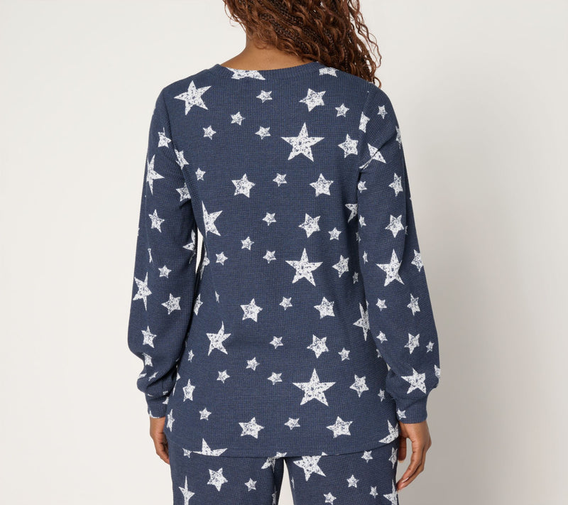 Belle by Kim Gravel Baby Waffle Summer Stars Top — View 10