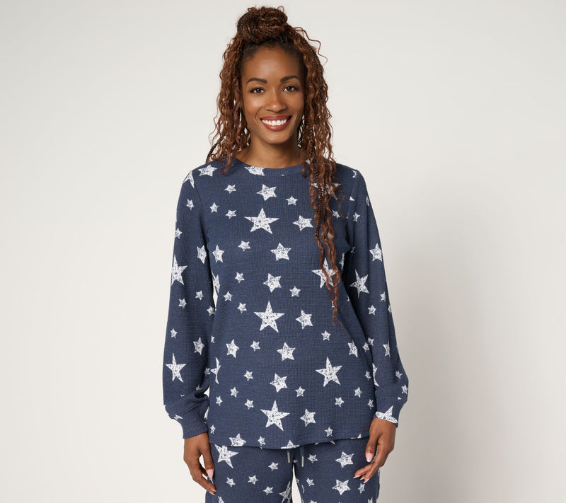 Belle by Kim Gravel Baby Waffle Summer Stars Top — View 3