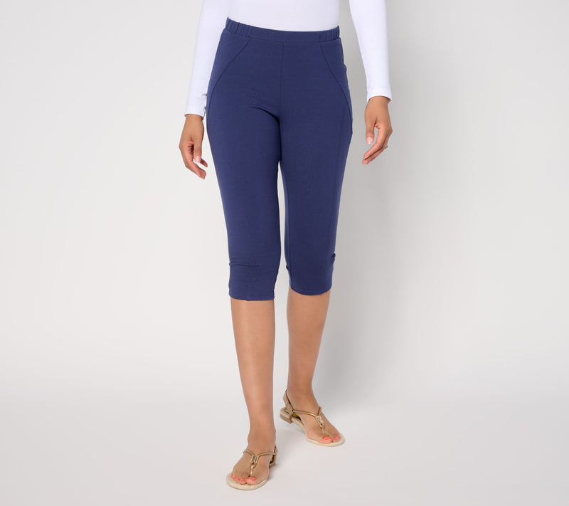 Women with Control Regular 86/14 Pedal Pusher with Seaming Detail — View 7