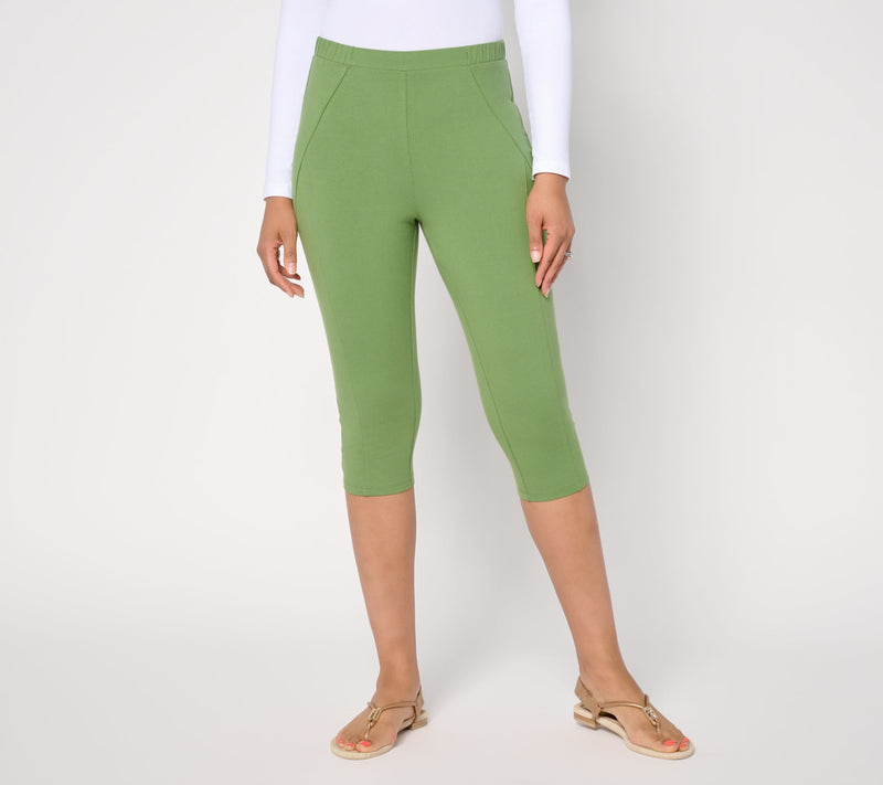 Women with Control Regular 86/14 Pedal Pusher with Seaming Detail — View 9
