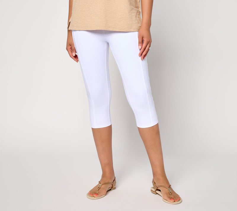 Women with Control Petite 86/14 Pedal Pusher with Seaming Detail — View 16