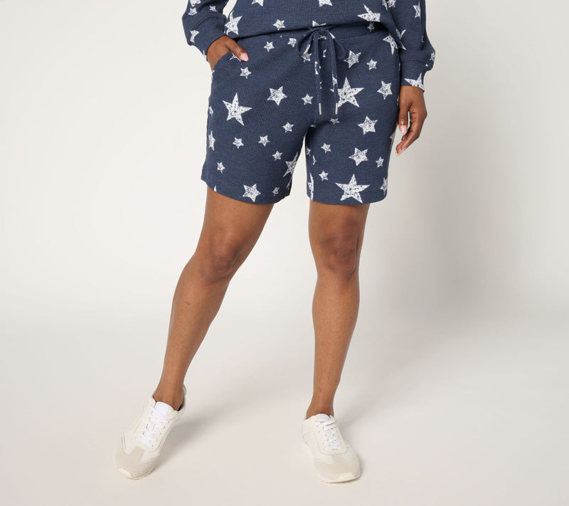 Belle by Kim Gravel Baby Waffle Summer Stars 7" Short — Main view