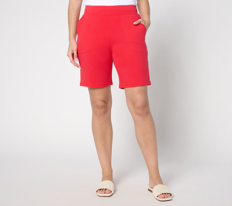 Denim & Co. EasyWear French Terry Petite Short — View 20