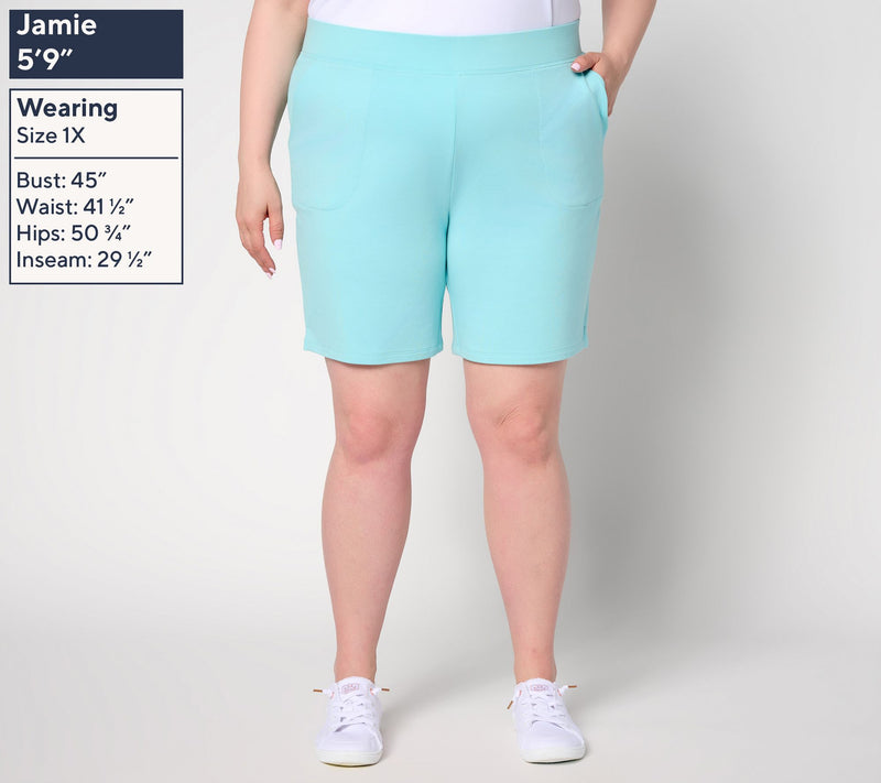 Denim & Co. Easywear French Terry Tall Short — View 6