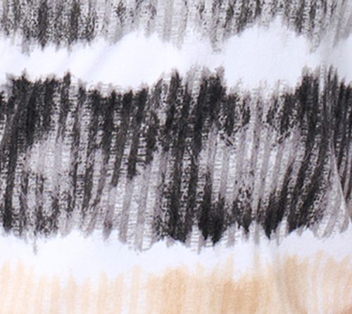 Denim & Co. Favorite Jersey Printed Stripe 3/4 Sleeve Round Neck Top — View 13