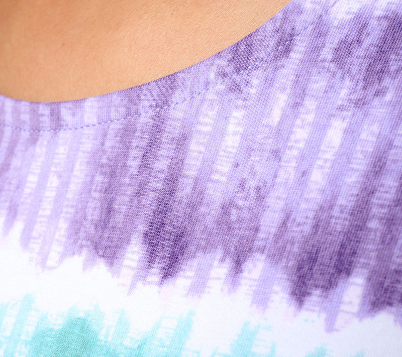 Denim & Co. Favorite Jersey Printed Stripe 3/4 Sleeve Round Neck Top — View 12