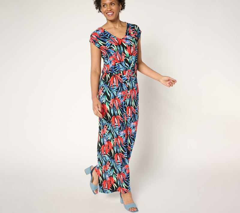 Women with Control Regular Como Jersey Printed Jumpsuit — View 3