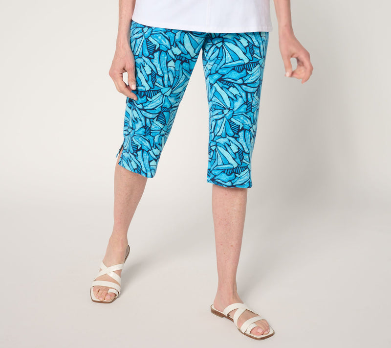 Denim & Co. Beach Jersey Regular Printed or Solid Skimmer — View 19